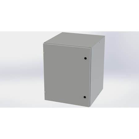 Saginaw Control & Engineering 1/4 Turn Latch Electrical Enclosures, 30 in H, 24 in D, 24 in W, NEMA 3R, 4, 12, 13, Carbon Steel SCE-30EL2424LP